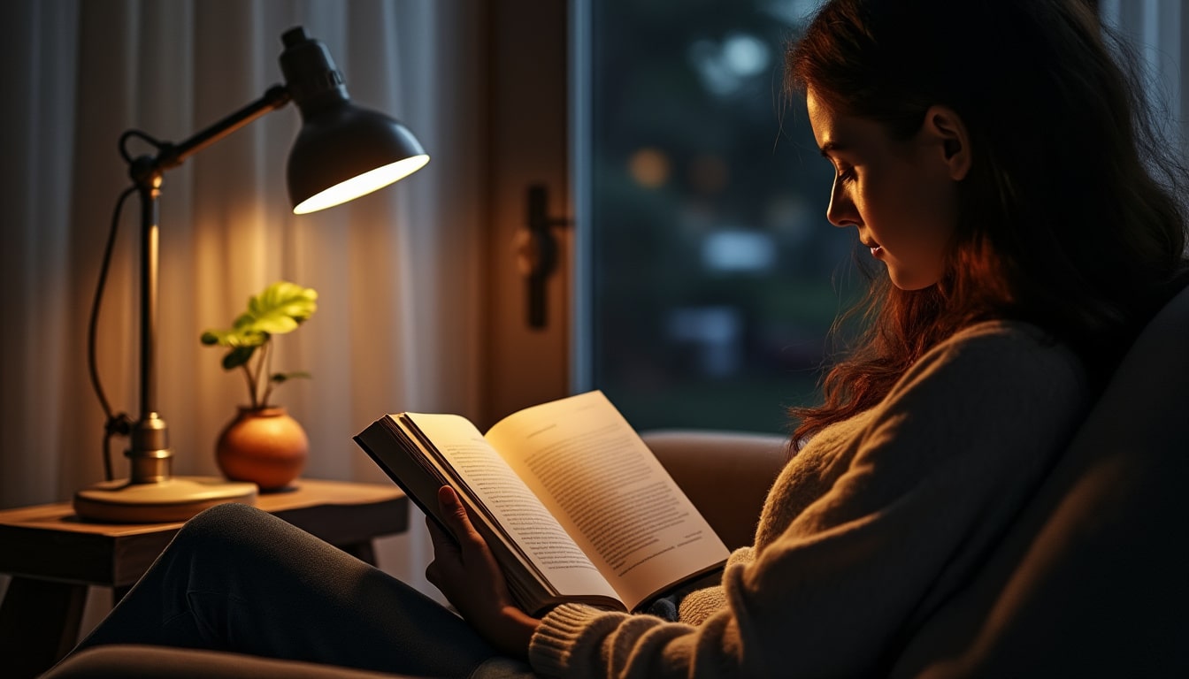 Éclairage d&rsquo;une liseuse : le confort de lecture le soir